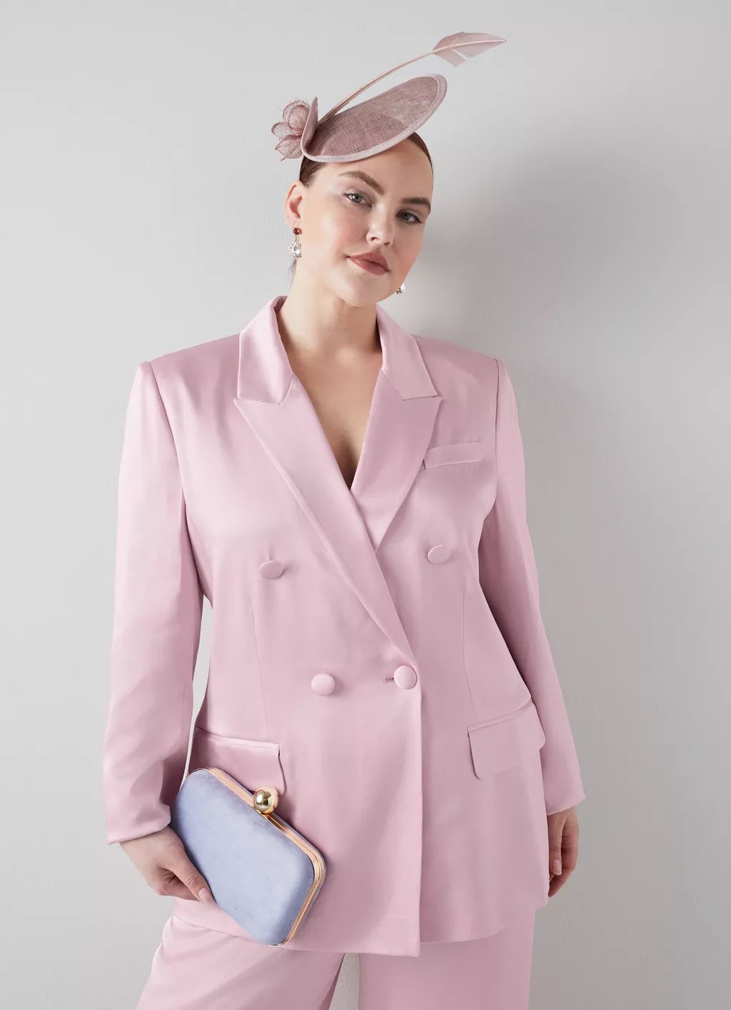 Rose Pink Italian Satin Jacket | L.K. Bennett (UK)