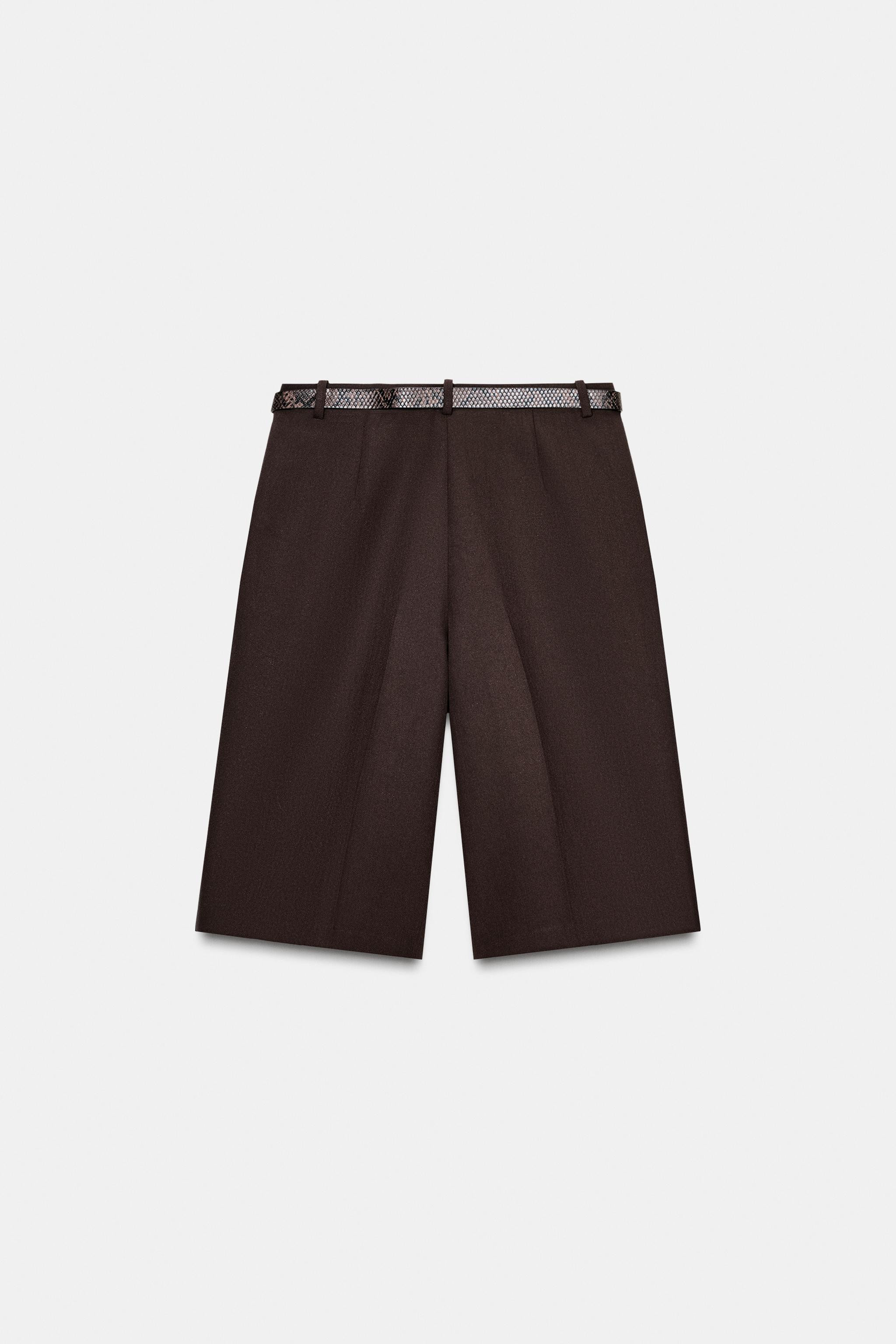 LONG BELTED SHORTS | Zara US