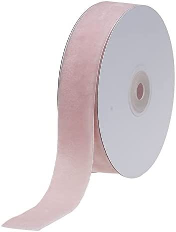 COTOWIN 3/4" Crushed Velvet Ribbons , 8 Yards (Pink, 3/4") | Amazon (US)
