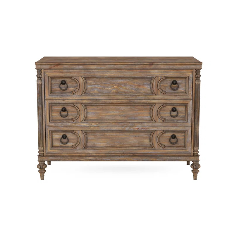 3 Drawer 49" W Solid Wood Dresser | Wayfair North America