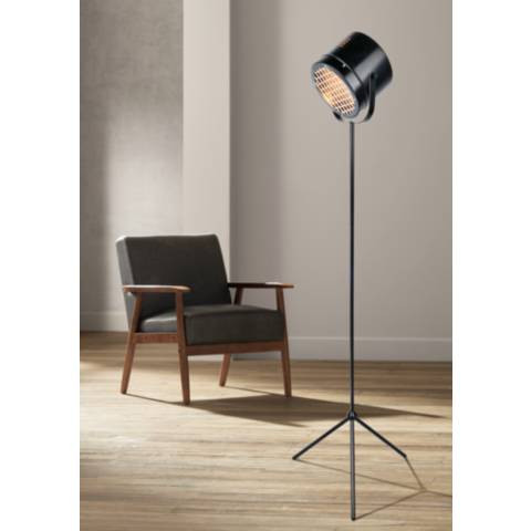 Lite Source Lucine Black Metal Studio Tripod Floor Lamp - #21K19 | Lamps Plus | Lamps Plus
