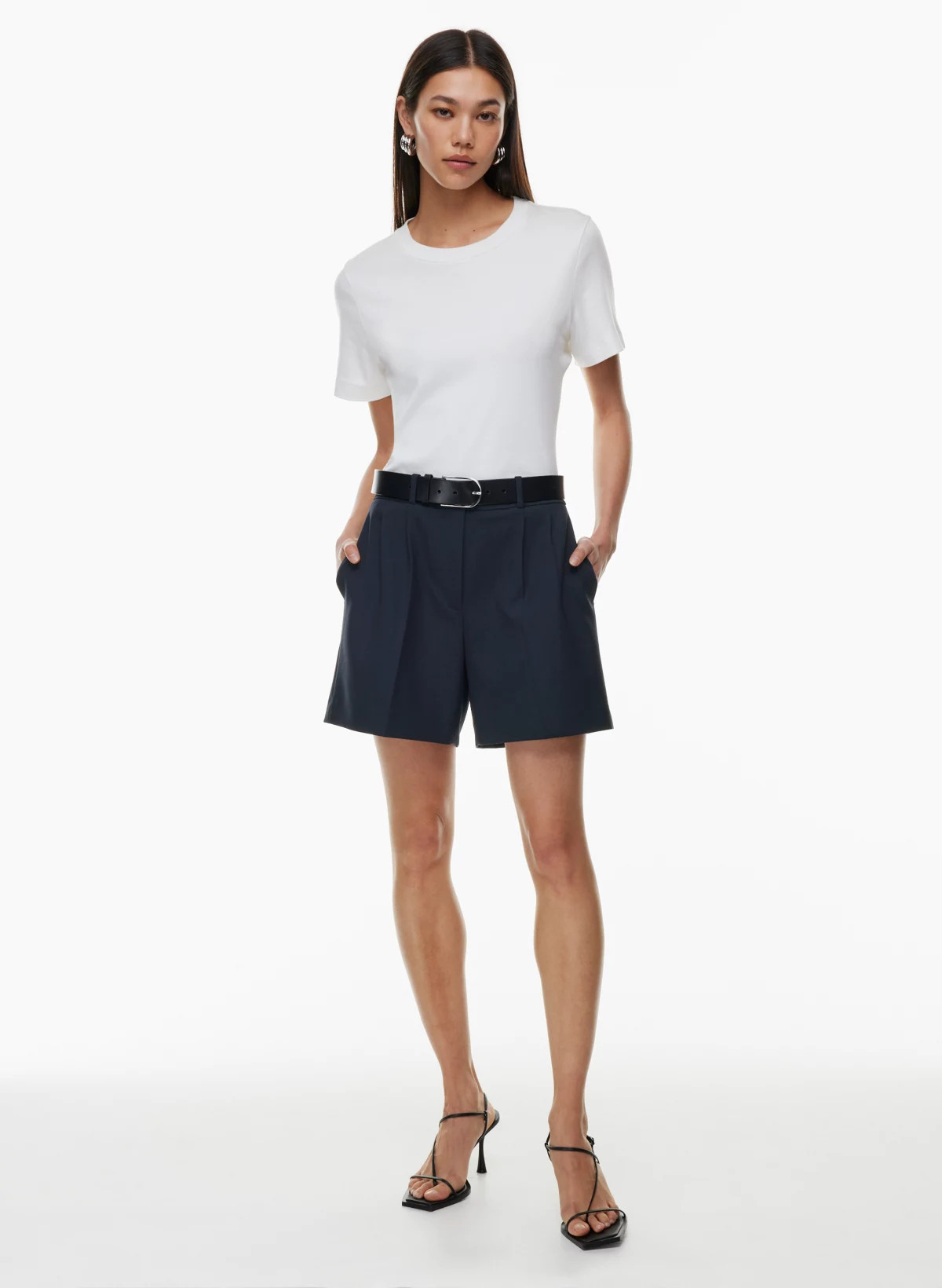 PLEATED MID-THIGH SHORT | Aritzia