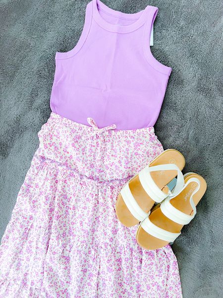 Target Girls Fashion PurpleRib Knit Tank & Midi Floral Midi Skirt #target #targetkids #targetgirls #targetshoes #targetfinds #targetfamily #summeroutfits #outfitideas 

#LTKkids #LTKfamily #LTKxTarget