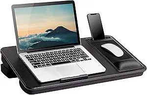 LAPGEAR Elevation Pro Lap Desk with Gel Wrist Rest, Mouse Pad, Phone Holder, Device Ledge, and Bo... | Amazon (US)