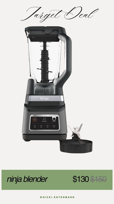 Ninja blender is on sale at Target! This is a great time to grab one while it’s on sale! 

Target, Target deal, Target kitchen, meal prep, daily deal, 

#LTKhome #LTKsalealert