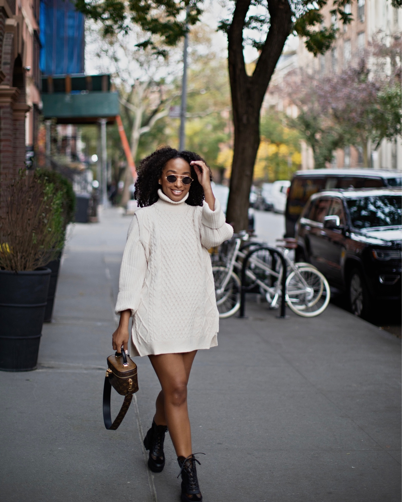 Fall is made for chilly days in the city, just make sure to bring out a sweater dress. They'll keep you warm on those chilly days and nights. This one is made from a soft cable knit fabric, making it extra cozy. Plus, the dress shape lets you show off your magnificent legs!

#LTKunder100 #LTKworkwear #LTKstyletip