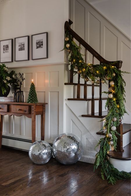 The wintry entryway with a (free) foraged arrangement  

#LTKSeasonal #LTKHoliday #LTKhome