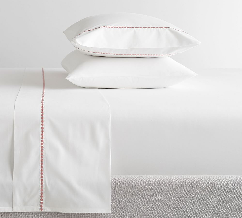 Pearl Organic Percale Sheet Set | Pottery Barn (US)