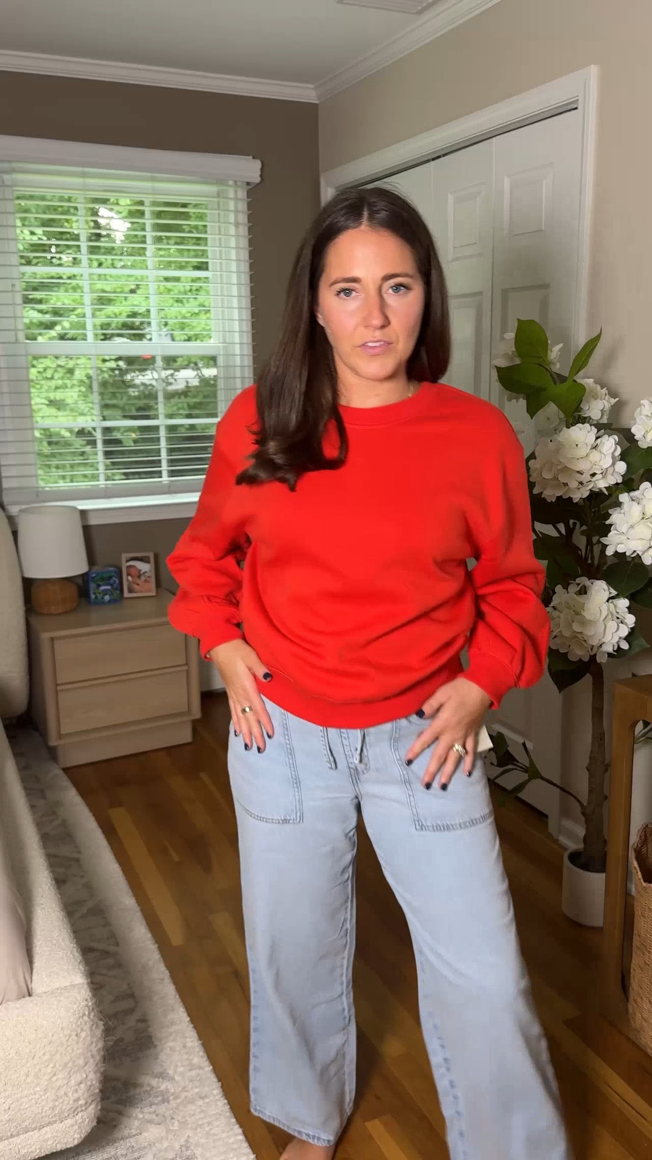These pants unfortunately didn't fit me that well so I'm going to return them! But this sweatshirt is great!! Especially for the price.

Wearing M in both  

 #LTKxWalmart #LTKootd