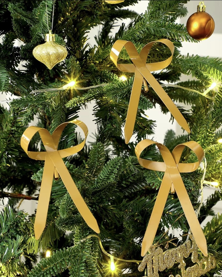 These gold metal bows are the perfect modern touch for your Christmas tree 🎄✨ Sleek, elegant, and reusable year after year!

#LTKHoliday #LTKSeasonal #LTKU