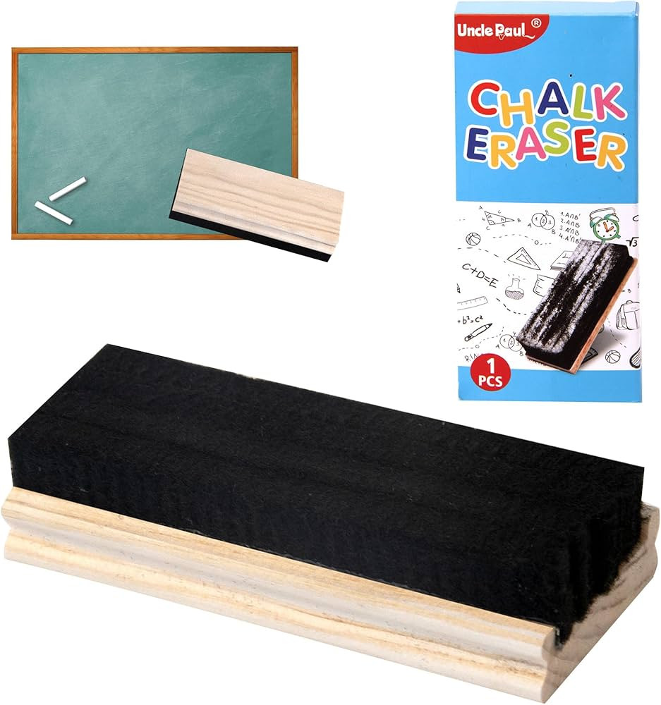 Chalkboard Eraser - Campus Style Pine Wood Blackboard Cleaner Engravable College Styled DIY Gift | Amazon (US)