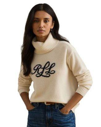 Ralph Lauren Logo Cashmere Turtleneck Sweater  | Bloomingdale's Gifts Holiday Gifts For Her | Bloomingdale's (US)