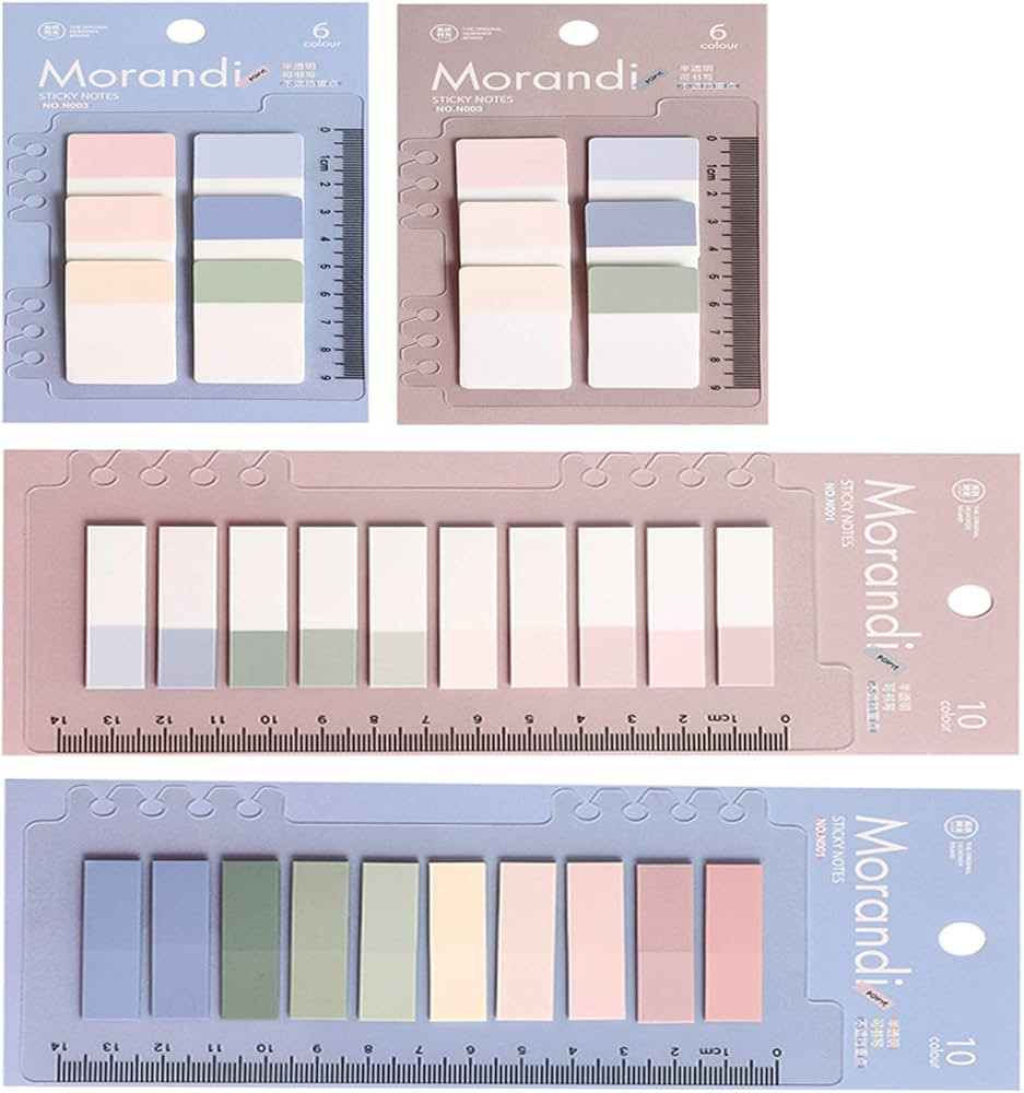 Toosunny 520 Pieces Tabs 2 Size Sticky Index Tabs, Writable and Repositionable File Tabs Flags fo... | Amazon (US)