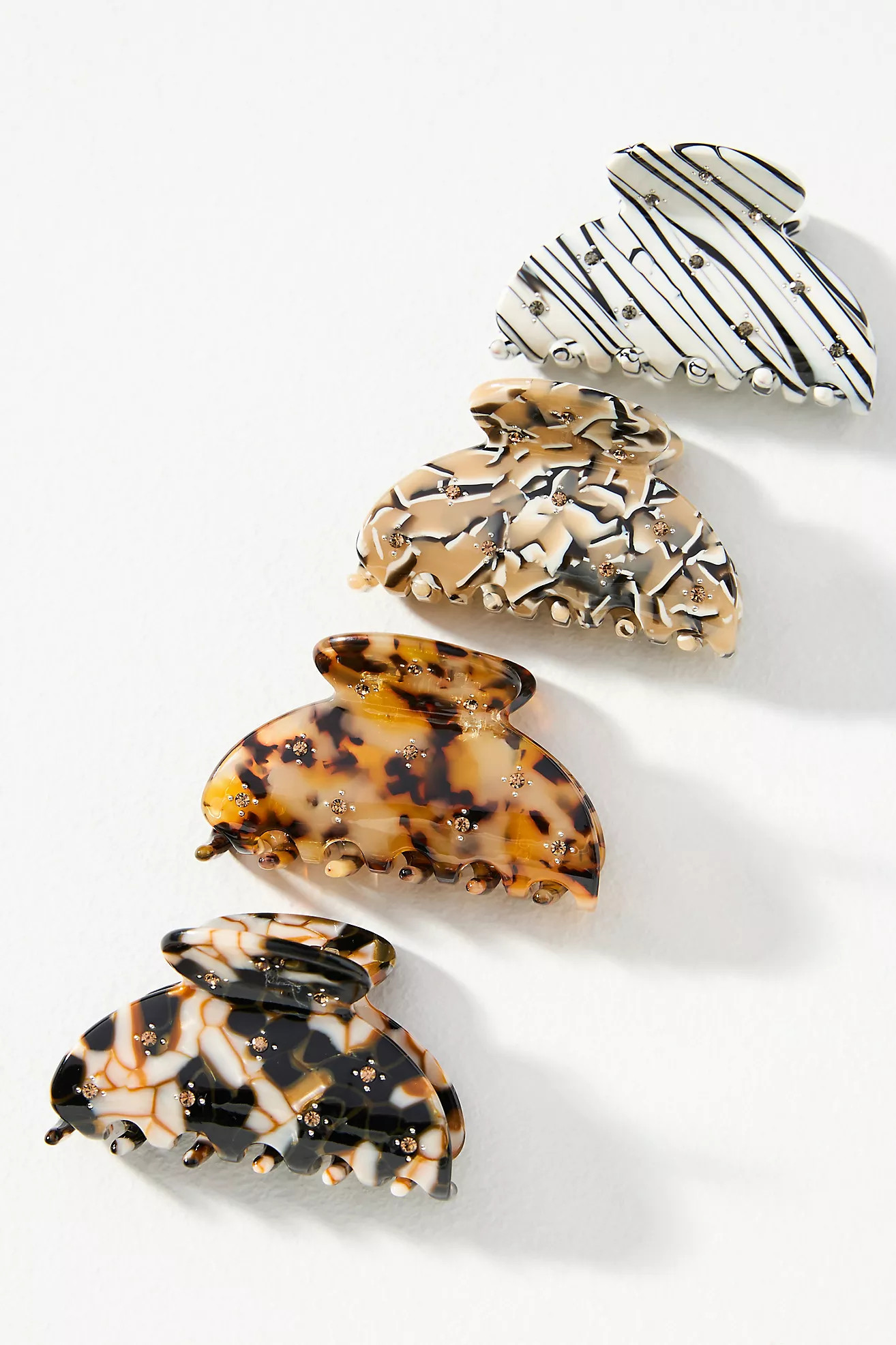 Studded Resin Mini Claw Clip | Anthropologie (US)