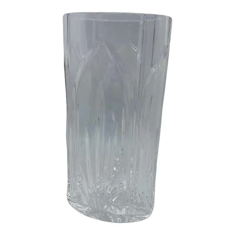 Vintage Waterford Cut Crystal Castleton Oval Vase | Chairish