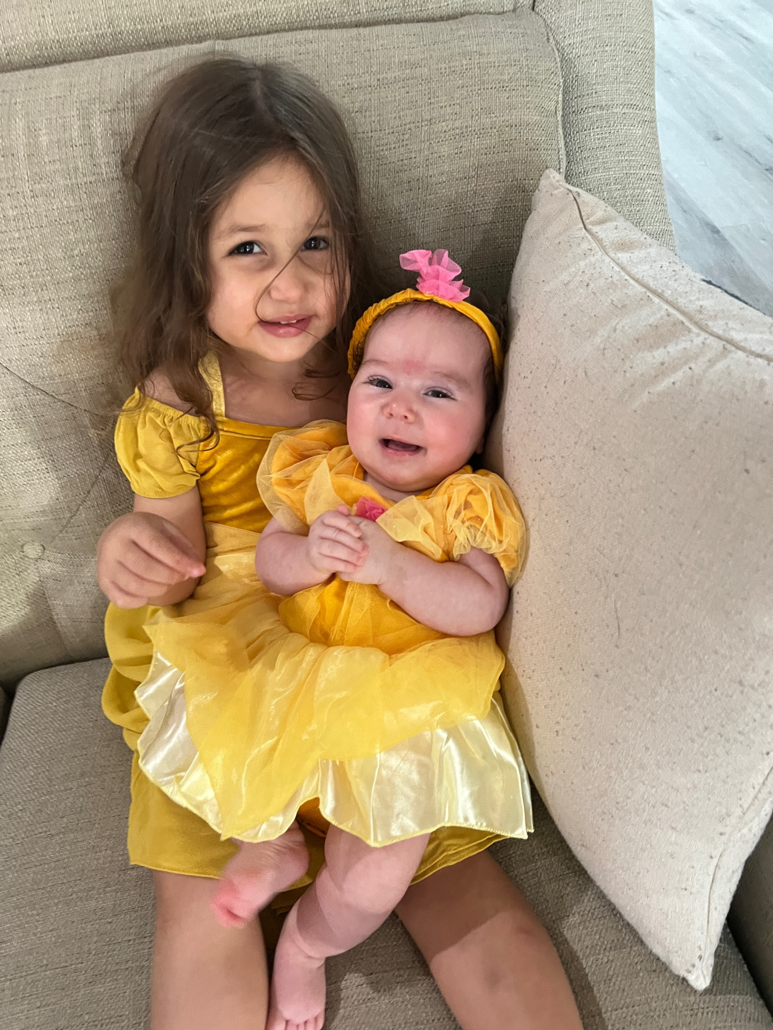 Little beauties & beasts in one 😂 big sis wanted her little to match in a belle dress! 

#LTKunder50 #LTKkids #LTKbaby