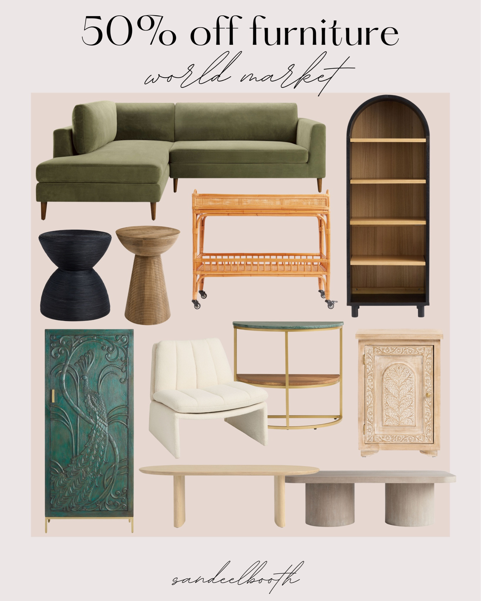 50% off furniture at World Market!🤍 

World Market - home decor - home furniture - Black Friday - couch - cabinet - accent chair - bar cart - cabinet - side table 

#LTKSaleAlert #LTKHome