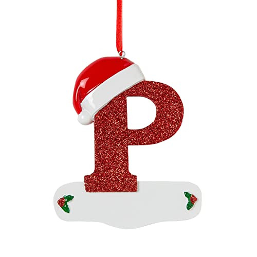 26 Letters Christmas Tree Decoration Pendant,Christmas Letters Ornaments A to Z Ornament Letters Decorative Hanging Xmas Alphabet Letters for Christmas Tree (P) | Amazon (US)