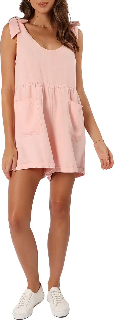 Lindy Sleeveless Linen Romper | Nordstrom