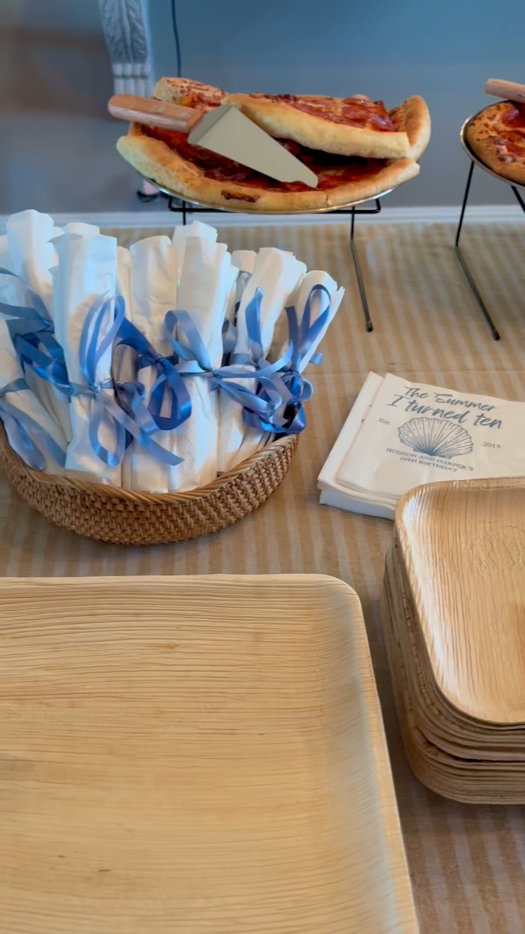 Hudson and Harper’s “The Summer I turned 10” coastal birthday theme 🩵🌊