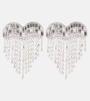 Heart crystal-embellished earrings | Mytheresa (US/CA)