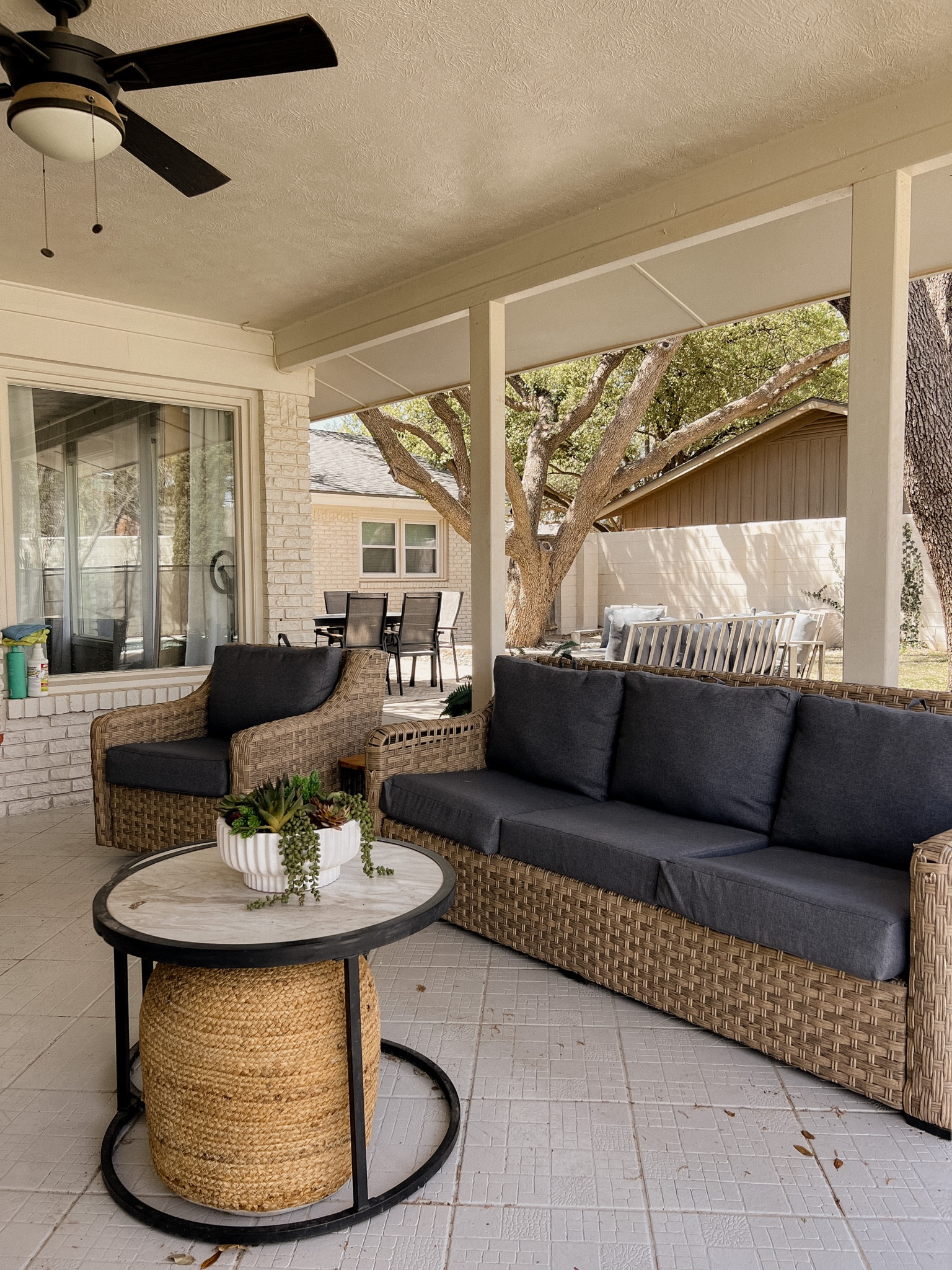 Walmart patio set with replacement cushion in grey. 


#LTKSeasonal #LTKhome #LTKfamily