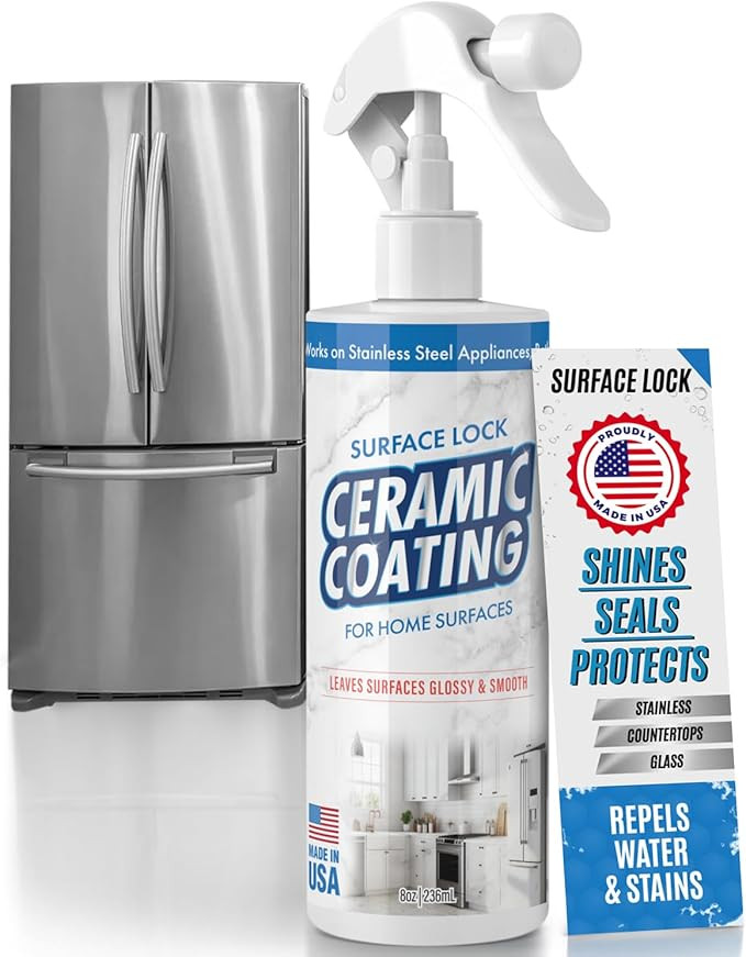 Surface Lock Home Ceramic Coating for Stainless Steel - Prevents Fingerprints on Appliances, Coun... | Amazon (US)