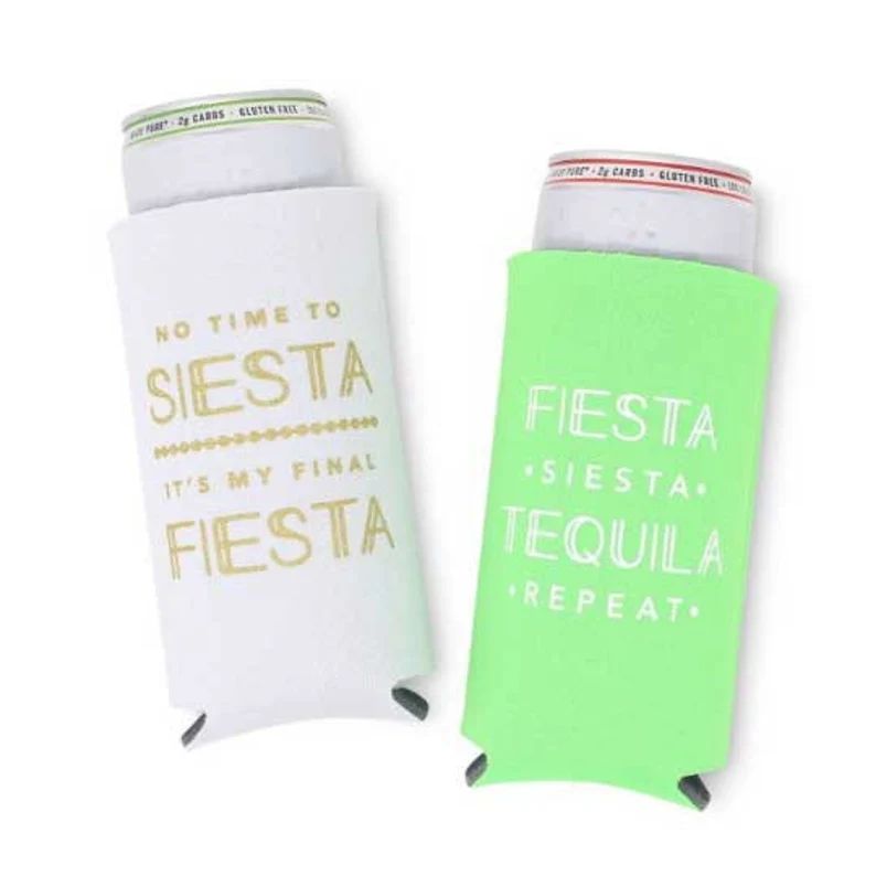 Final Fiesta Skinny Can Coolers | Bachelorette Party Slim Fit Can Coozies | Drink Coozies for Tal... | Etsy (US)