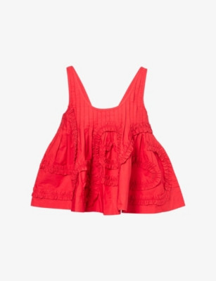 DAMSON MADDER - Stella Ruffled Cotton Top | Selfridges.com | Selfridges