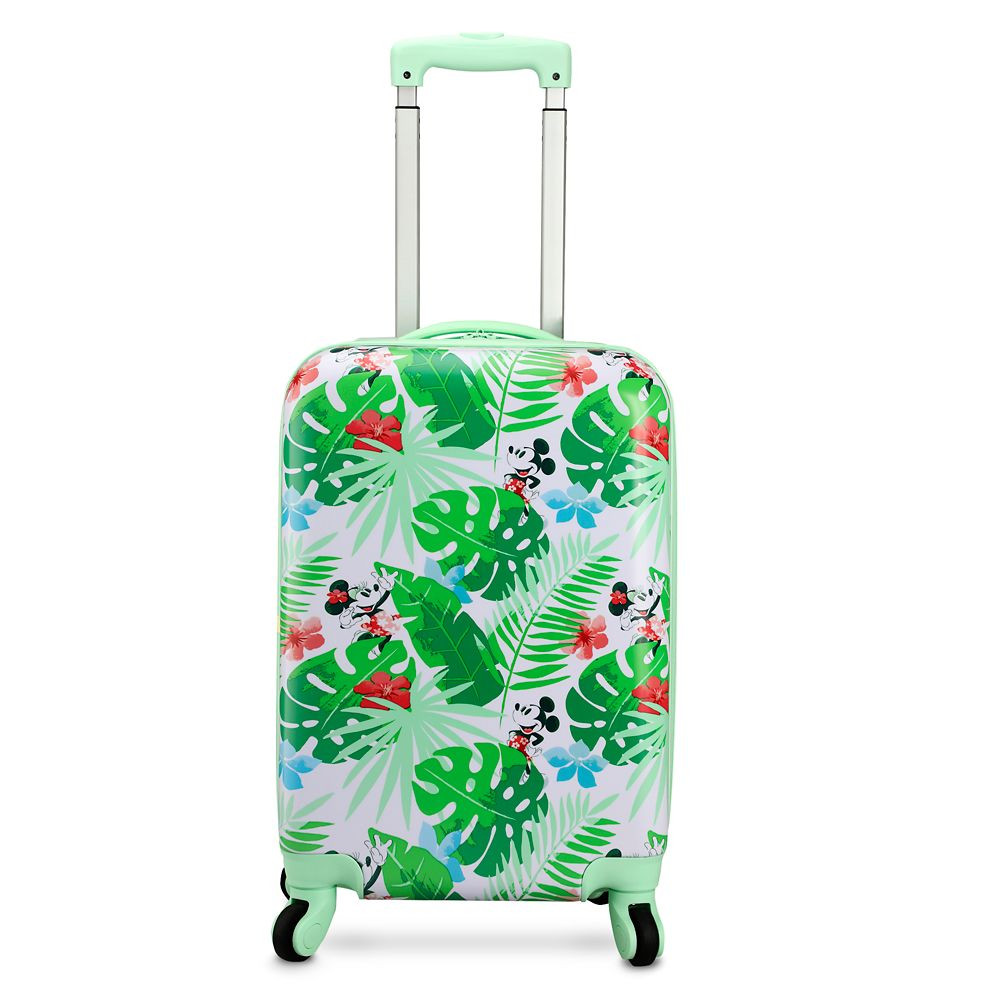 Mickey and Minnie Mouse Tropical Rolling Luggage | Disney Store