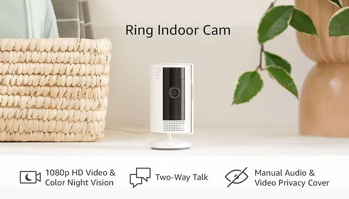 All-new Ring Indoor Cam (2nd Gen) | 1080p HD Video & Color Night Vision, Two-Way Talk, and Manual... | Amazon (US)