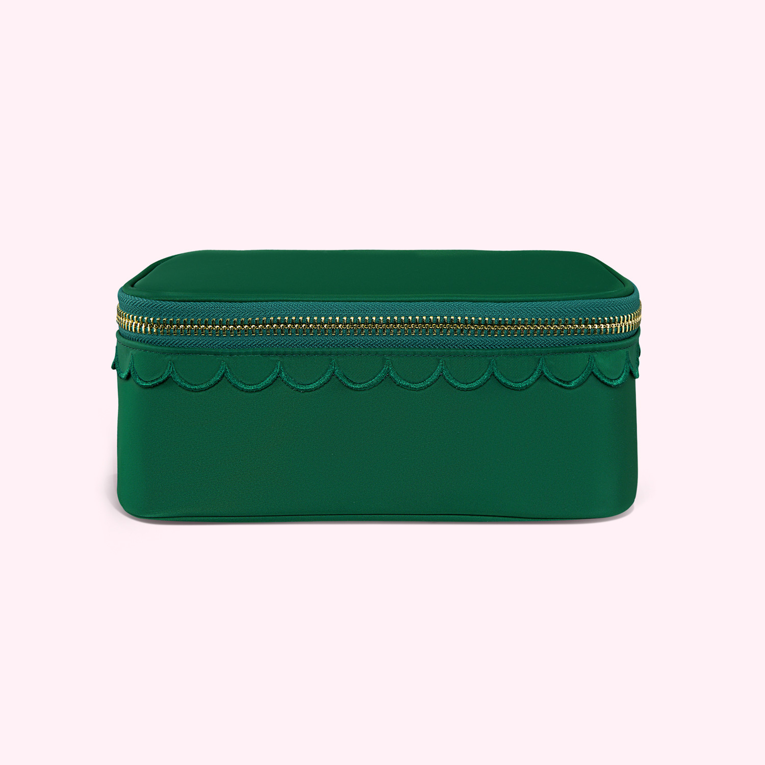 Espresso Emerald Open Top Mirror Personalized Pouch | Stoney Clover Lane | Stoney Clover Lane