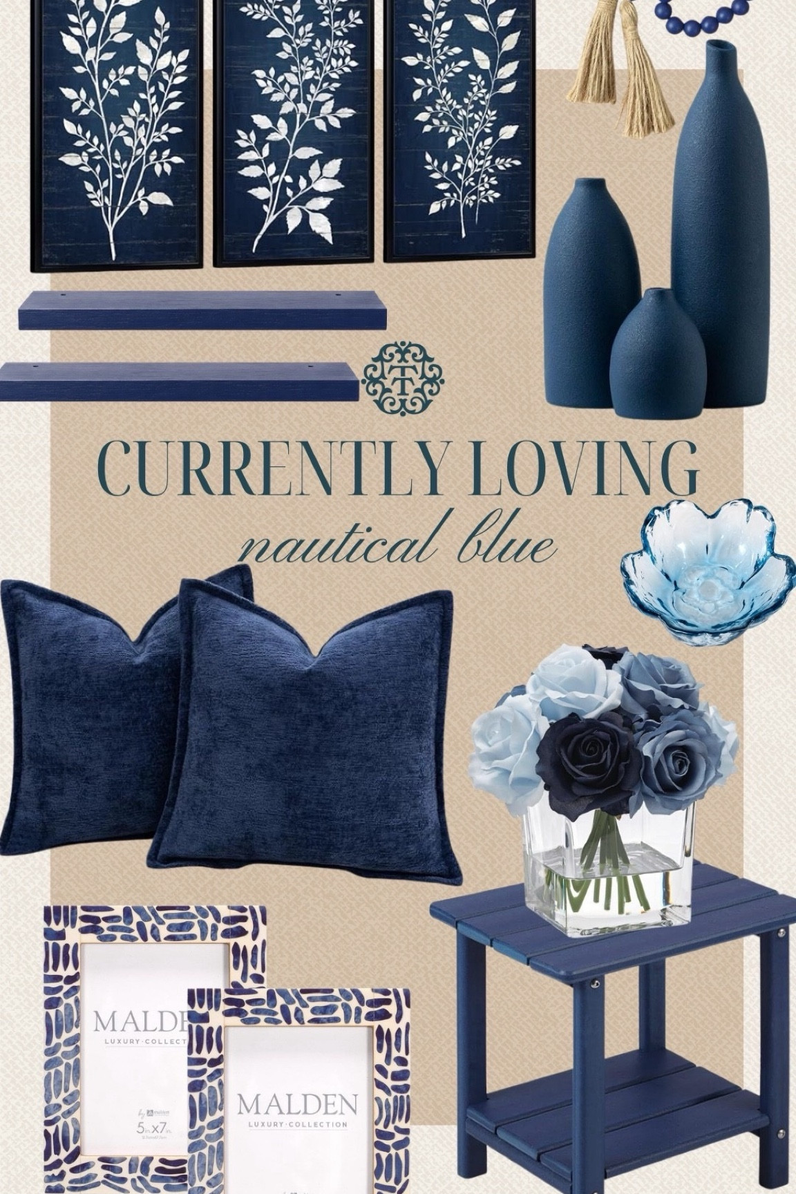 We've been loving nautical blue lately. From artwork and pillows to small decor accents, it's such an easy way to bring color into a space without overwhelming it. A few touches here and there can make a room feel warm, layered, and thoughtfully styled.

#LTKOver40 #LTKHome #LTKSeasonal