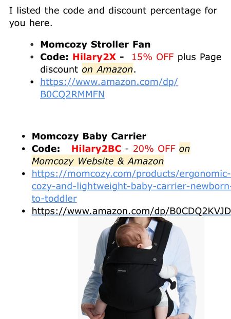 Momcozy discount code on Amazon. My code Kissthisstyles will always work on the Momcozy website. I have listed another Momcozy Amazon sale item on the next listing too.

Momcozy sale
Momcozy on Amazon 

Momcozy must haves
Traveling with baby
Momcozy discount code 
Mom baby hacks 
First time mom must haves 
Momcozy discount code
Portable fan
Hip carrier for baby 
Portable milk, warmer milk 
lactation massager
Breast pillow 
Breast-feeding pillow
Portable breast pump


#LTKBump #LTKTravel #LTKBaby