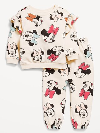 Disney© Ruffled Sweatshirt and Sweatpants Set for Baby | Old Navy (US)