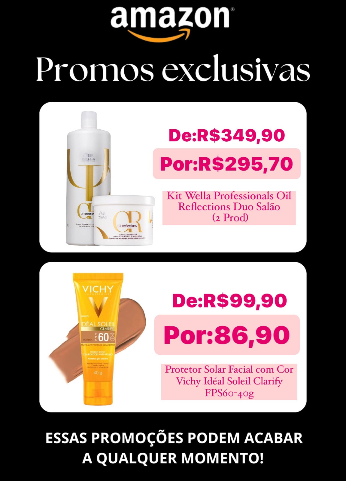 As promoções da Amazon estão maravilhosas! E seu eu você você iria aproveitar,estão esgotando muito rápido 😱



#LTKbrasil #LTKSale #LTKbeauty