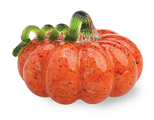 Boston International Gallery Glass Pumpkin Collectible Figurine, 5", Orange | Amazon (US)