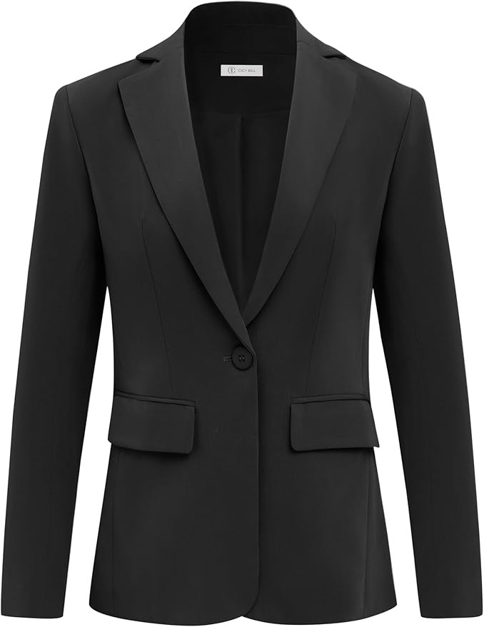 Cicy Bell Womens Work Blazers Long Sleeve Open Front Suit Jackets 2025 Business Casual Outfits | Amazon (US)