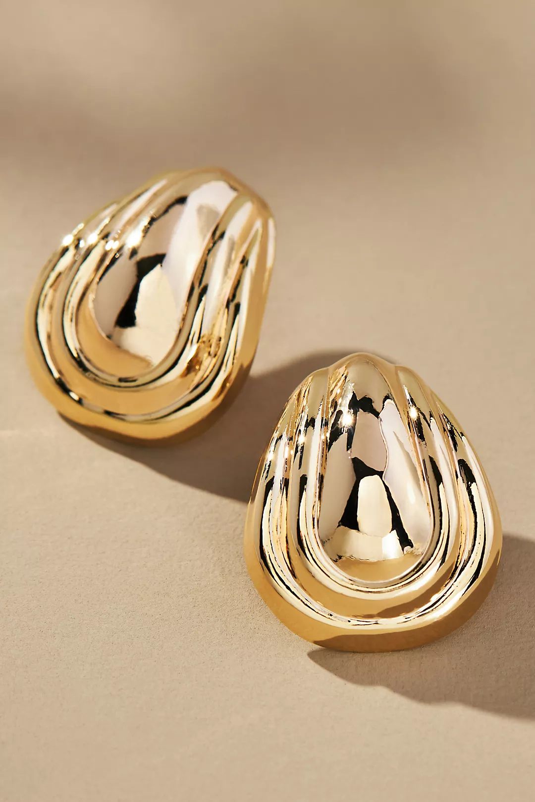 The Restored Vintage Collection: Grooved Drop Earrings | Anthropologie (US)