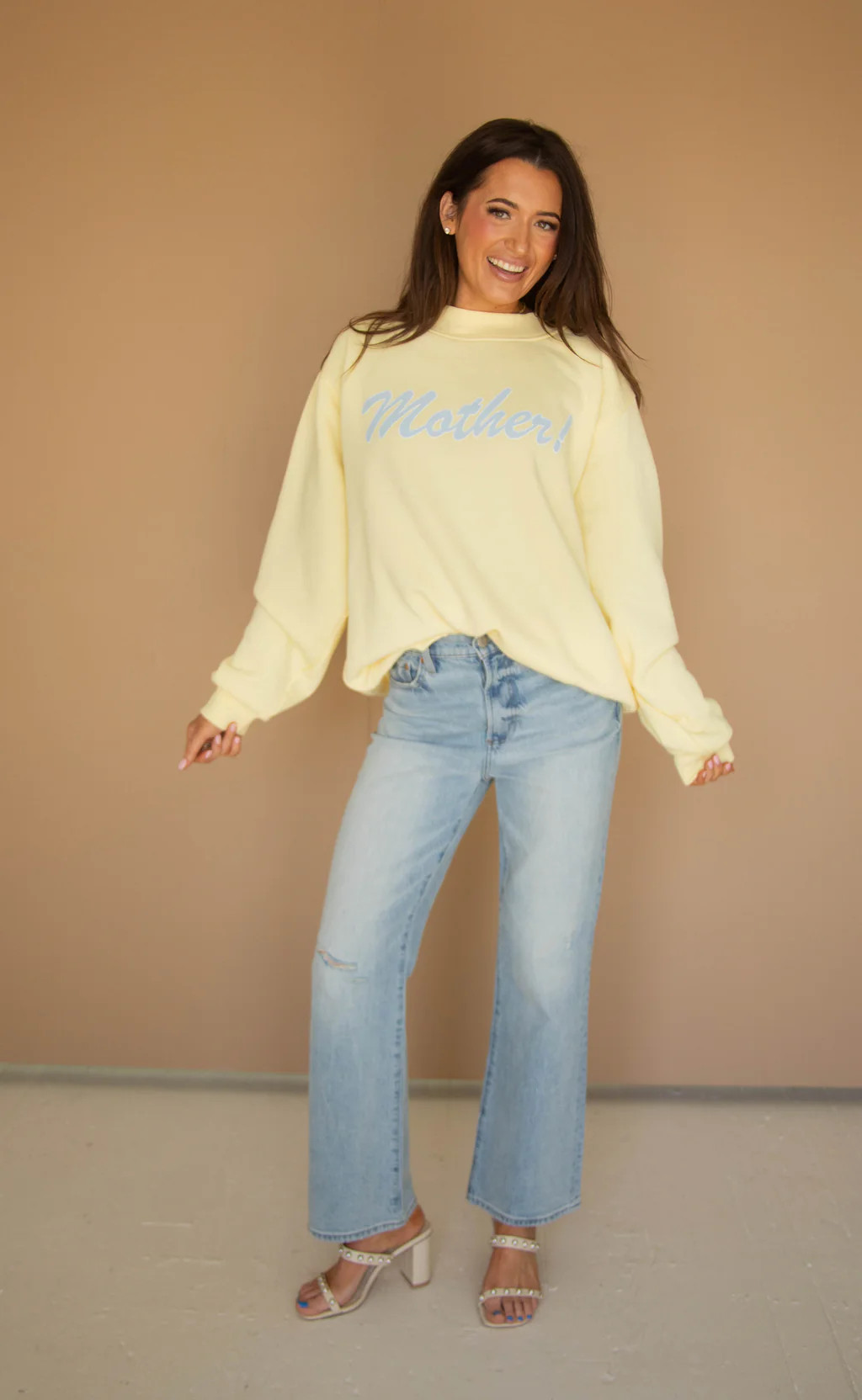 friday + saturday: mother mockneck - butter | RIFFRAFF