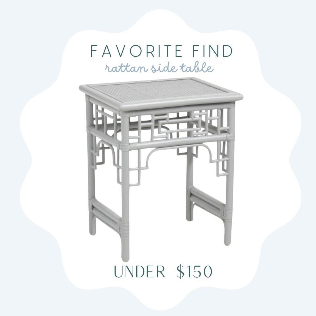 Light blue rattan side table under $150! 

Coastal furniture, light, blue, nightstand, light, blue side table, rattan side table, rattan, nightstand, tables under 150, coastal furniture 
