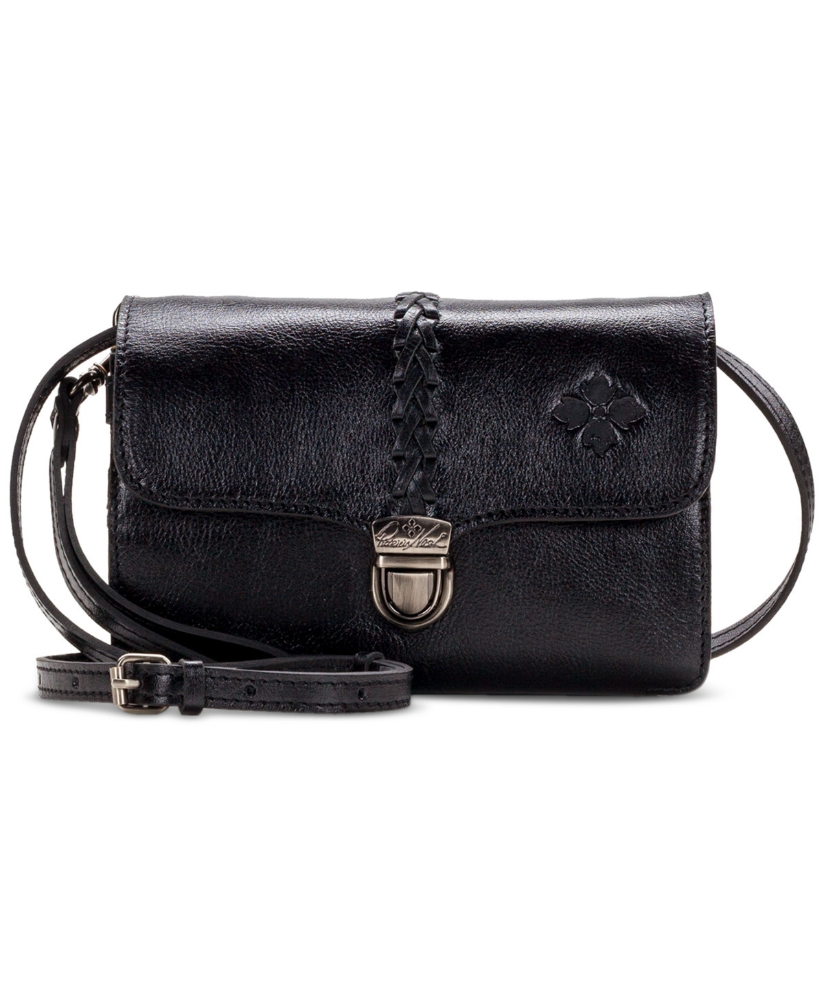 Patricia Nash Bianco Crossbody Organizer - Black/Silver | Macy's