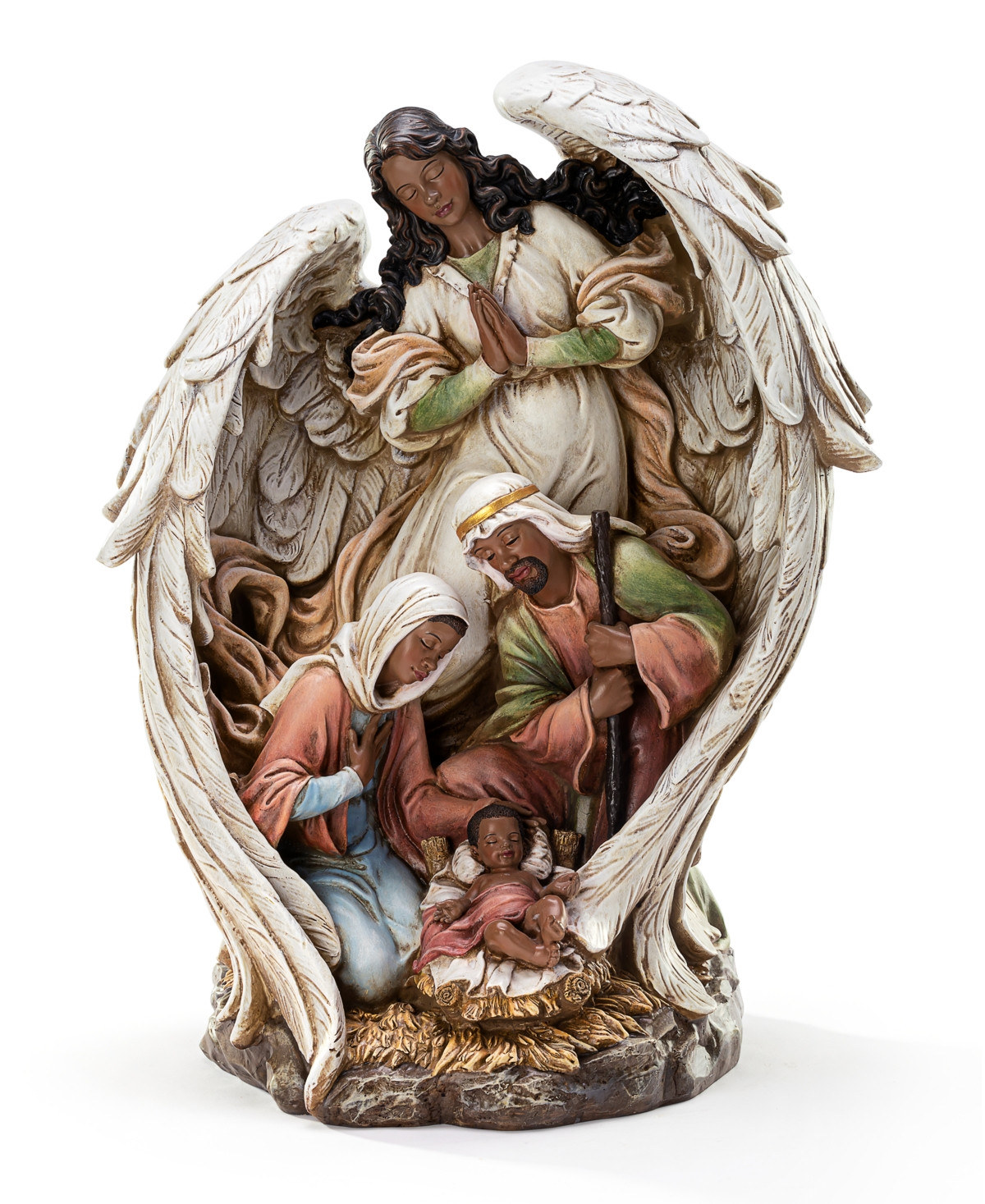 Napco African American Guardian Angel - White | Macy's