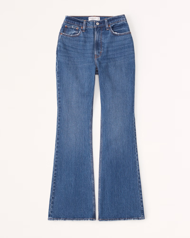 Women's Curve Love High Rise Vintage Flare Jean | Women's Bottoms | Abercrombie.com | Abercrombie & Fitch (US)