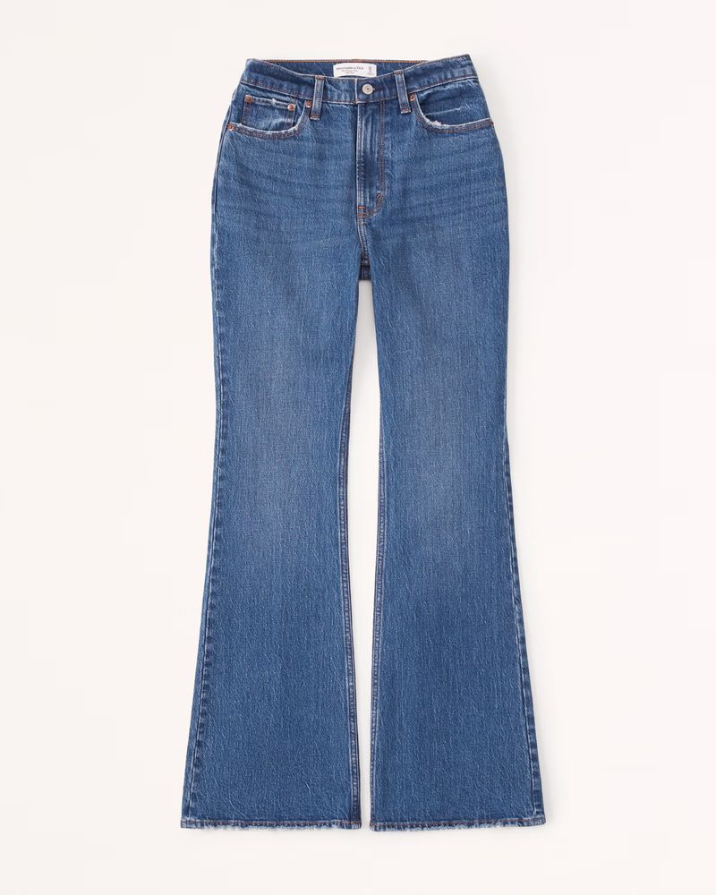 Curve Love High Rise Vintage Flare Jean | Abercrombie & Fitch (US)