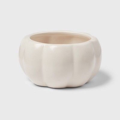 11oz Stoneware Pumpkin Candy Dish Cream - Threshold™ | Target