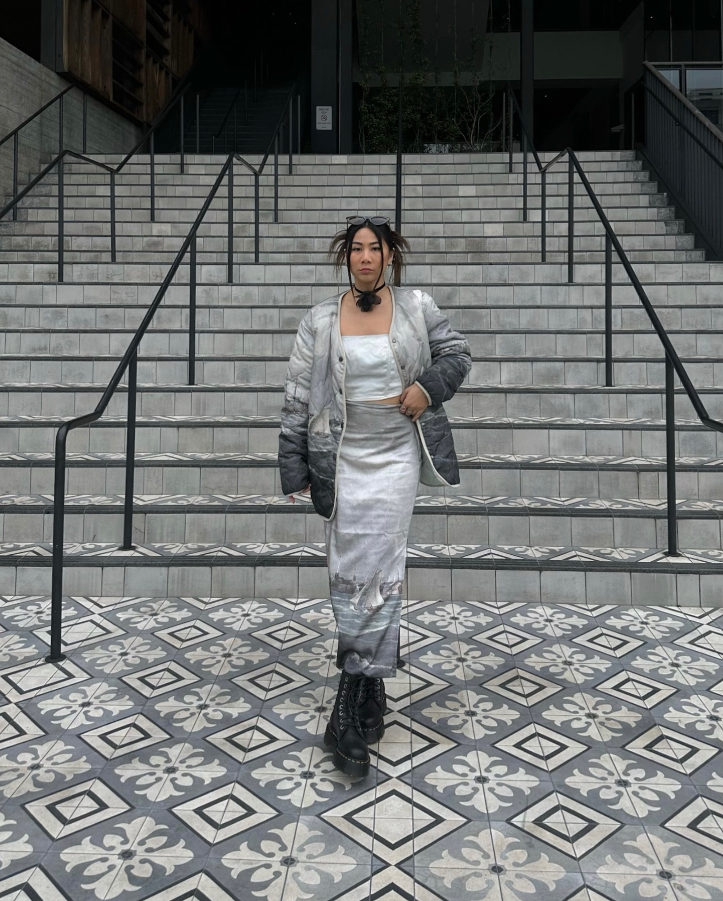 Museum outfit inspo
Outfit from pacsun all size S top and bottom. Large for jacket. 

Doc martens size US 8 if 8.5 recommended to size down.   

#LTKstyletip #LTKunder100 #LTKFind