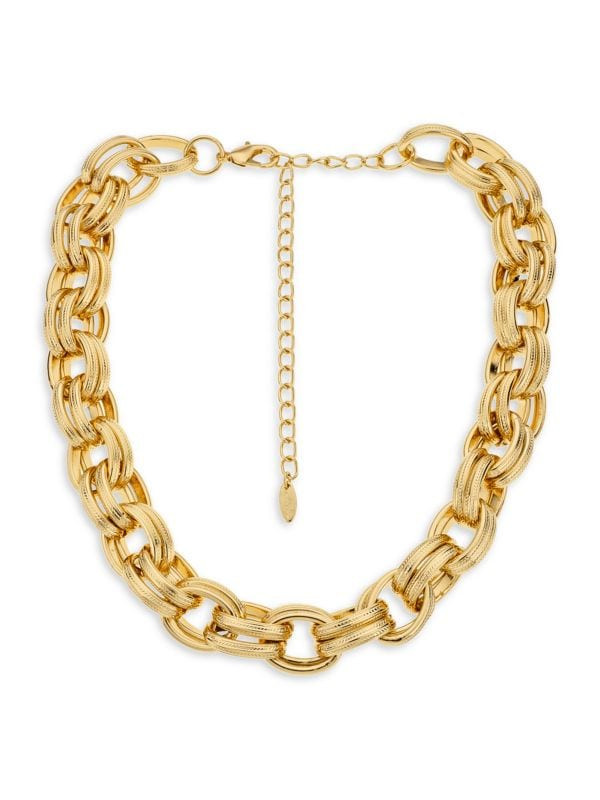 18K Goldplated Chain Link Necklace | Saks Fifth Avenue OFF 5TH
