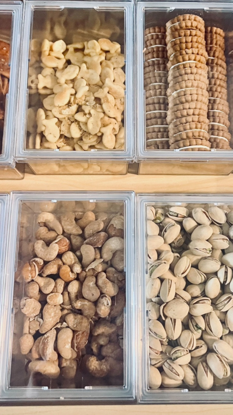 Snack and tea station organization.
Sharing  similar containers and drawer inserts I used for this setup.

• Clear bins make it easier to see what’s left
• Drawer inserts keep small items from becoming clutter
• Everything is easy to maintain, not just pretty

#LTKHome