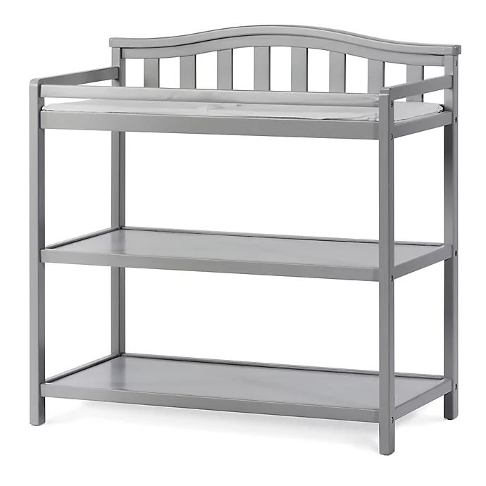 Child Craft™ Forever Eclectic™ Arch Top Changing Table in Cool Grey | buybuy BABY